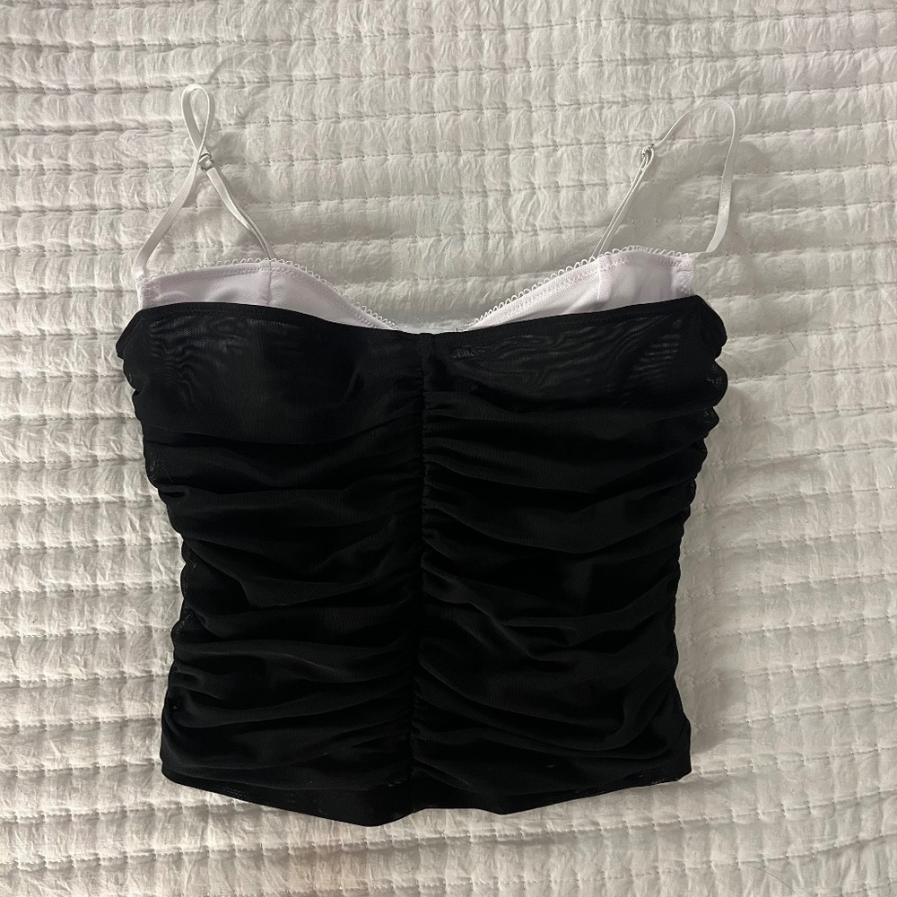 NWOT White Fox Bustier Top